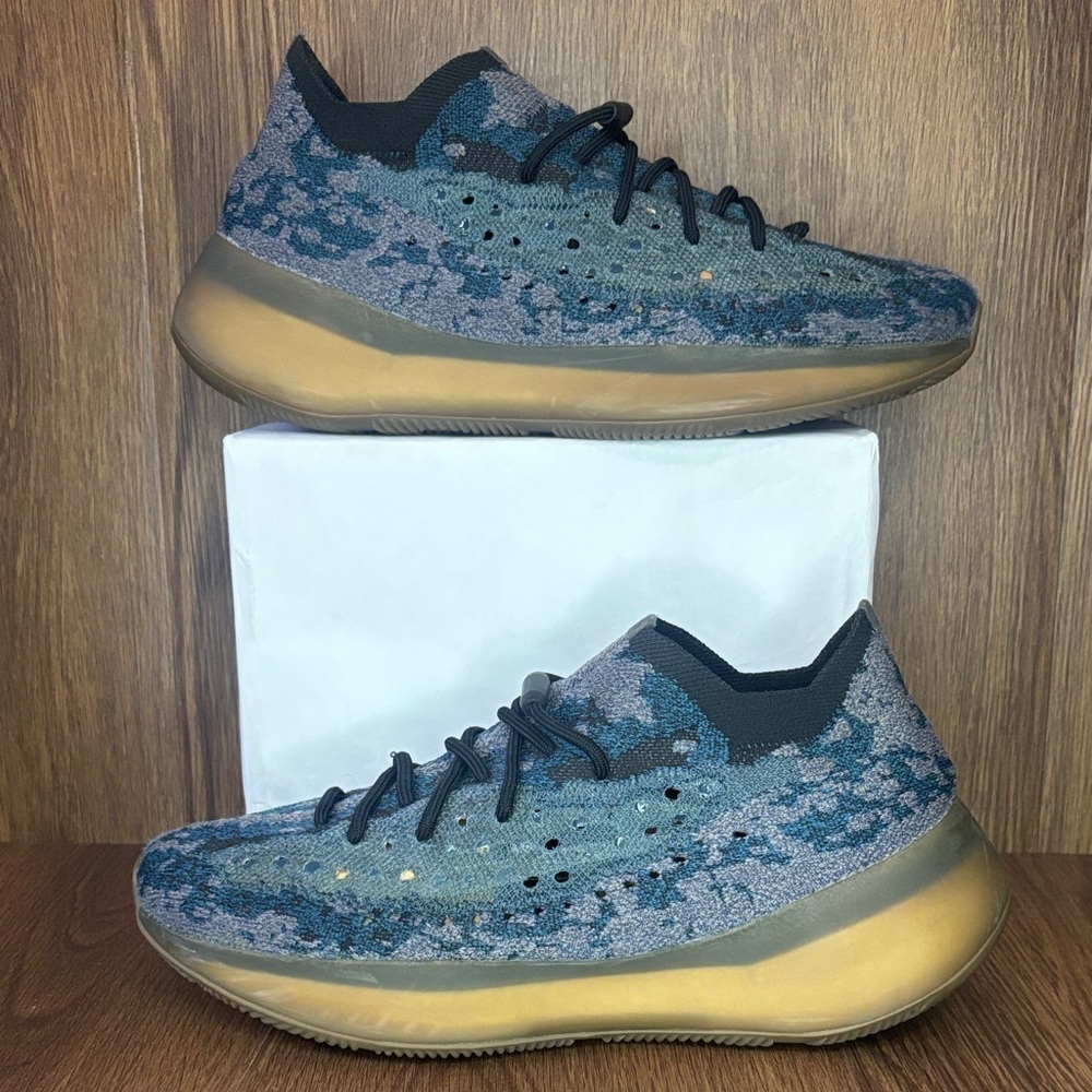 Yeezy Blue and Gray Sneakers